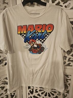 Mario Kart White Graphic Tee - Official Mario Kart